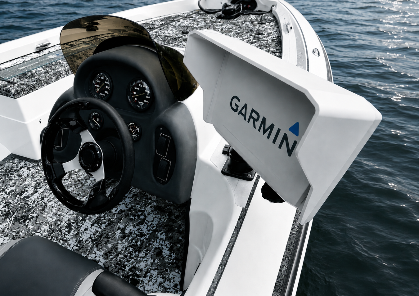 Garmin ECHOMAP UHD 93sv/94sv Sonnenblende/Fischfinder BOLT ON Visier – Apex Angeln Sonnenblende