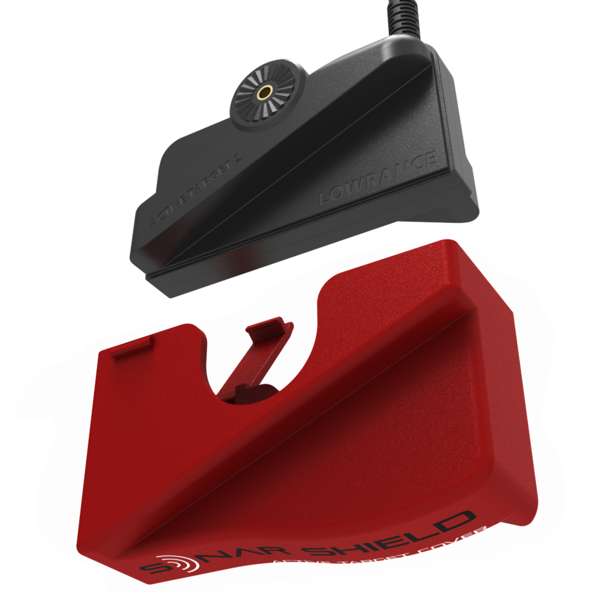 Lowrance active Target 2 transducer Cover Red Sonar Shield