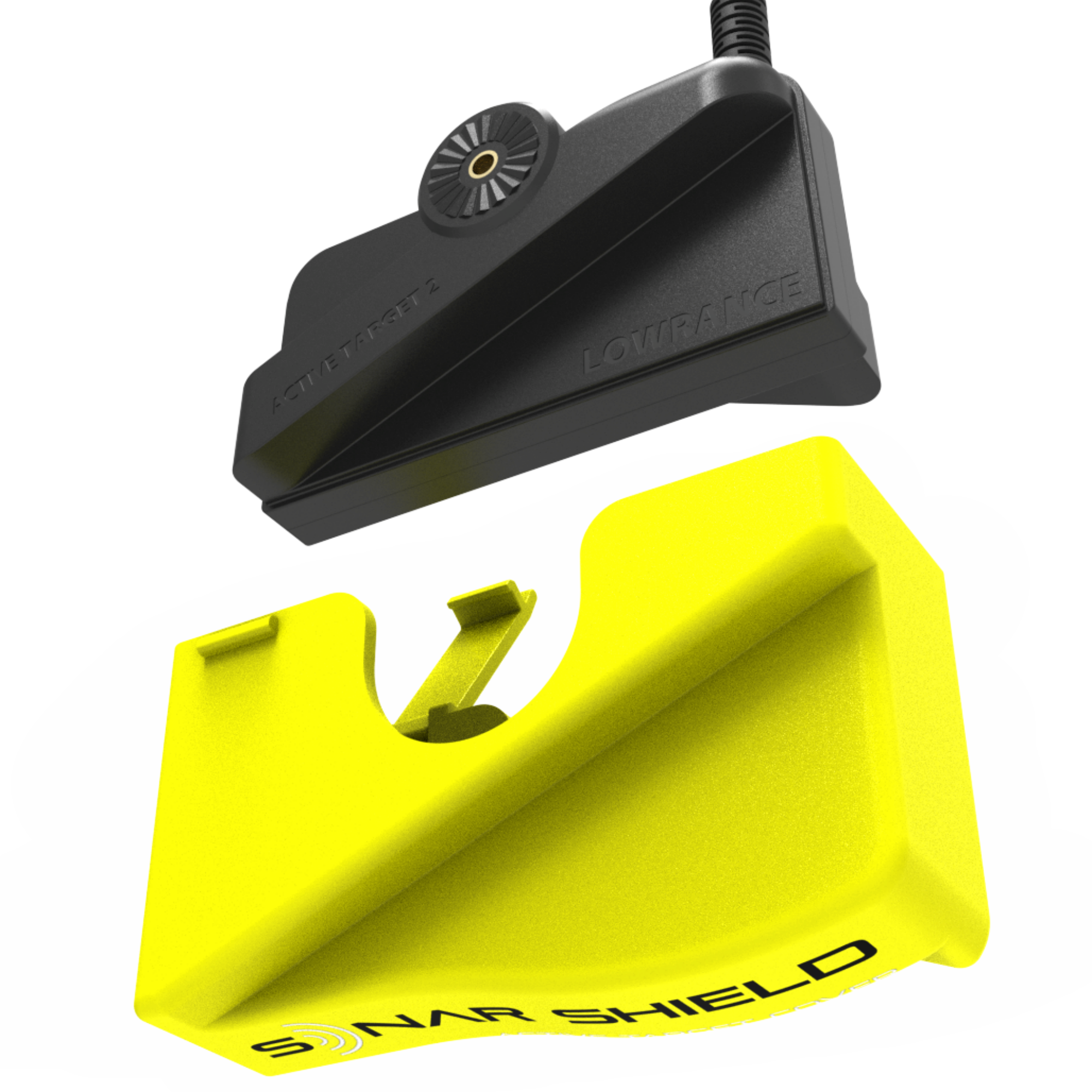 Lowrance active Target 2 transducer Cover yellow Sonar Shield