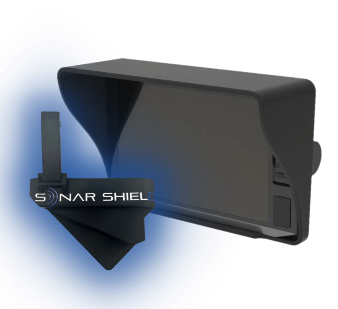 Sonar Shield Garmin EchoMap UHD 7" Visor and LVS32 Transducer Cover Bundle